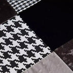 Fauteuil d'appoint rembourré patchwork, fauteuil de salon avec dossier ailé et accoudoir