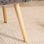 Fauteuil d'appoint rembourré patchwork, fauteuil de salon avec dossier ailé et accoudoir