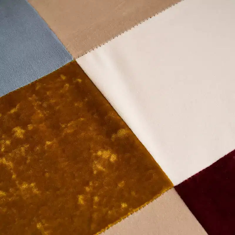 Fauteuil d'appoint rembourré patchwork, fauteuil de salon avec dossier ailé et accoudoir