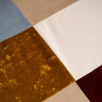 Fauteuil d'appoint rembourré patchwork, fauteuil de salon avec dossier ailé et accoudoir