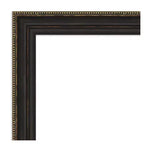 Kit de bordure de cadre de miroir de salle de bain Mirror Makeover - Cadre entièrement assemblé autocollant - Miroir NON inclus - Finition étroite bronze accentuée