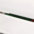 Commode 8 tiroirs avec éclairage intégré, finition brillante, style moderne