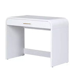 Table de toilette 40 W avec miroir lumineux à écran tactile et grand tiroir, blanche