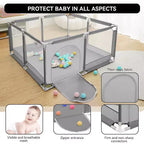 Parc bébé 50x50 à 4 panneaux grand et sécurisé, portable