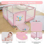 Parc bébé 50x50 à 4 panneaux grand et sécurisé, portable