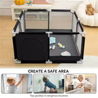 Parc bébé 50x50 à 4 panneaux grand et sécurisé, portable