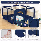 Parc bébé 50x50 à 4 panneaux grand et sécurisé, portable
