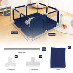 Parc bébé 50x50 à 4 panneaux grand et sécurisé, portable