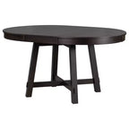 Table à manger de ferme avec piètement en X à 4 pieds et rallonge de 40,6 cm