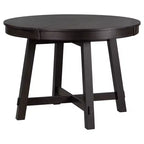 Table à manger de ferme avec piètement en X à 4 pieds et rallonge de 40,6 cm