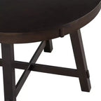 Table à manger de ferme avec piètement en X à 4 pieds et rallonge de 40,6 cm