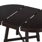 Table à manger de ferme avec piètement en X à 4 pieds et rallonge de 40,6 cm