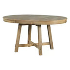 Table à manger de ferme avec piètement en X à 4 pieds et rallonge de 40,6 cm