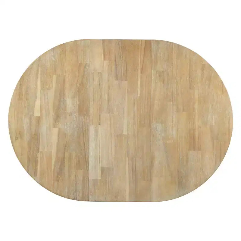 Table à manger de ferme avec piètement en X à 4 pieds et rallonge de 40,6 cm