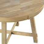 Table à manger de ferme avec piètement en X à 4 pieds et rallonge de 40,6 cm