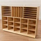 Meuble de rangement mobile à plusieurs sections avec compartiments de rangement cubby, Meuble pour enfants