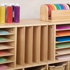 Meuble de rangement mobile à plusieurs sections avec compartiments de rangement cubby, Meuble pour enfants