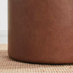 Grand pouf de rangement rond pour table basse de 22 pouces