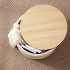 Grand pouf de rangement rond pour table basse de 22 pouces