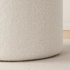Grand pouf de rangement rond pour table basse de 22 pouces