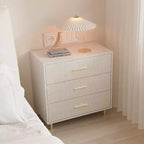 White 5 Drawer Dresser, Tall Narrow Chest of Drawers, Wooden Skinny Dresser with Gold Metal Handles and Legs
