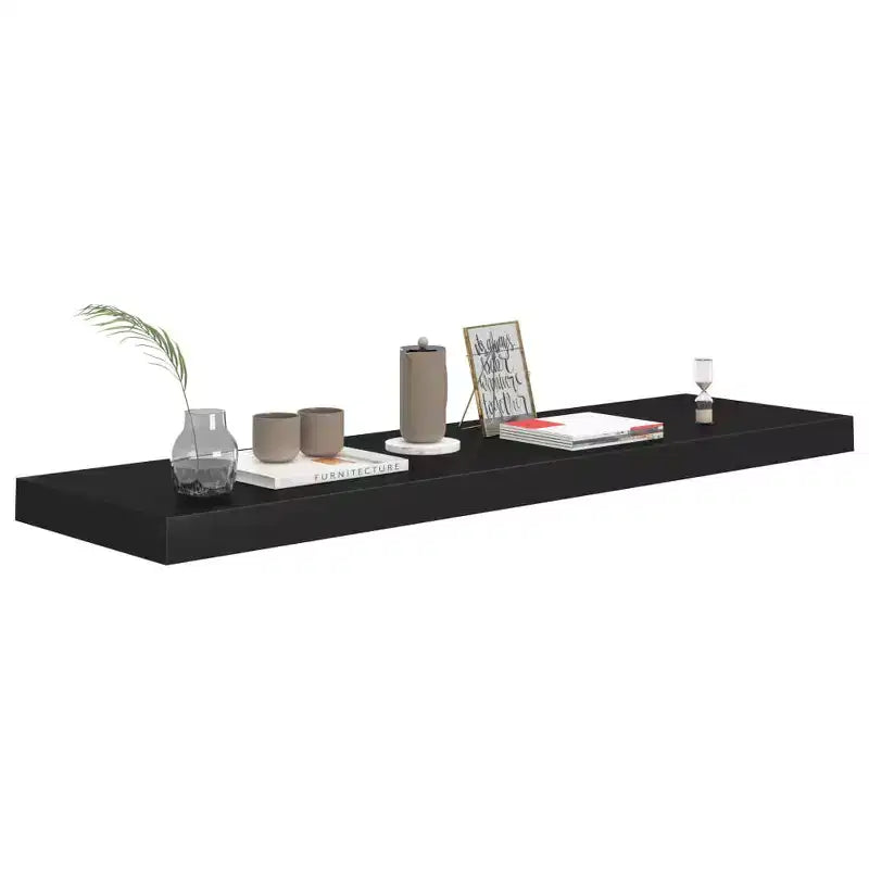 Étagère murale en MDF noir en nid d'abeille, étagère murale moyenne en métal