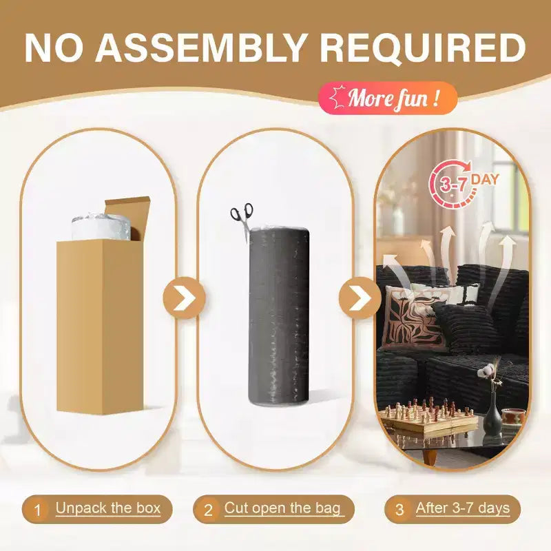 Canapé modulable en U, canapés modernes minimalistes de 27 pouces de profondeur pour salon, style 4