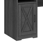 Bureau d'angle en forme de L de 60 pouces avec tiroir de classement et armoire de rangement pour bureau à domicile, salle d'étude