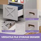 Bureau d'angle en forme de L de 60 pouces avec tiroir de classement et armoire de rangement pour bureau à domicile, salle d'étude