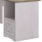 Bureau d'angle en forme de L de 60 pouces avec tiroir de classement et armoire de rangement pour bureau à domicile, salle d'étude