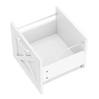 Bureau d'angle en forme de L de 60 pouces avec tiroir de classement et armoire de rangement pour bureau à domicile, salle d'étude