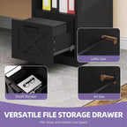Bureau d'angle en forme de L de 60 pouces avec tiroir de classement et armoire de rangement pour bureau à domicile, salle d'étude