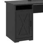 Bureau d'angle en forme de L de 60 pouces avec tiroir de classement et armoire de rangement pour bureau à domicile, salle d'étude