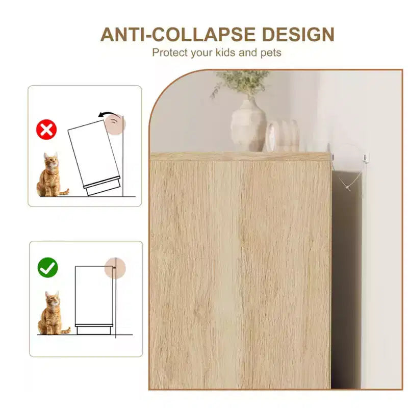 Commode en rotin à 7 tiroirs, 140 cm de large, avec poignées en métal et base en bois robuste pour chambre à coucher, salon, chambre d'enfant