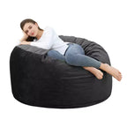 4 Ft Large Bean Bag Chairs for Adults/Teens with Shredded Foam Filling, Comfy Bean Bag Sofa with Filler Included, Soft Velvet Fabric Beanbags,4 Foot