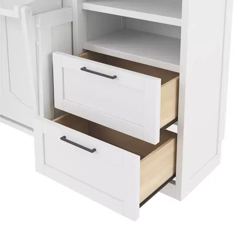 Lit mural escamotable complet Murphy avec placard, lit armoire pleine grandeur pliant avec tiroirs de rangement et étagères pour chambre d'amis/bureau