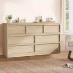 Commode, Buffet en bois durable avec tiroirs et plateau spacieux, Meuble de chambre à coucher de style scandinave, pour salon, couloir