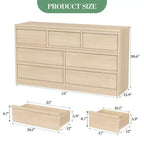 Commode, Buffet en bois durable avec tiroirs et plateau spacieux, Meuble de chambre à coucher de style scandinave, pour salon, couloir