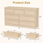 Commode, Buffet en bois durable avec tiroirs et plateau spacieux, Meuble de chambre à coucher de style scandinave, pour salon, couloir