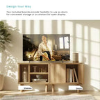 Table d'appoint cube de rangement empilable avec porte et étagères personnalisables