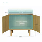Table d'appoint cube de rangement empilable avec porte et étagères personnalisables