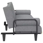 Canapé convertible avec accoudoirs Canapé inclinable Causeuse Tissu