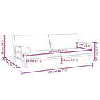 Canapé convertible avec accoudoirs Canapé inclinable Causeuse Tissu