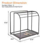 Porte-serviettes extérieur pour piscine, porte-serviettes autoportant en rotin tressé, organiseur de rangement avec compartiment pour flotteurs, frites de piscine, bouées de natation