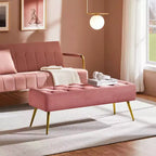 Banc de bout de lit moderne capitonné avec boutons pour chambre à coucher