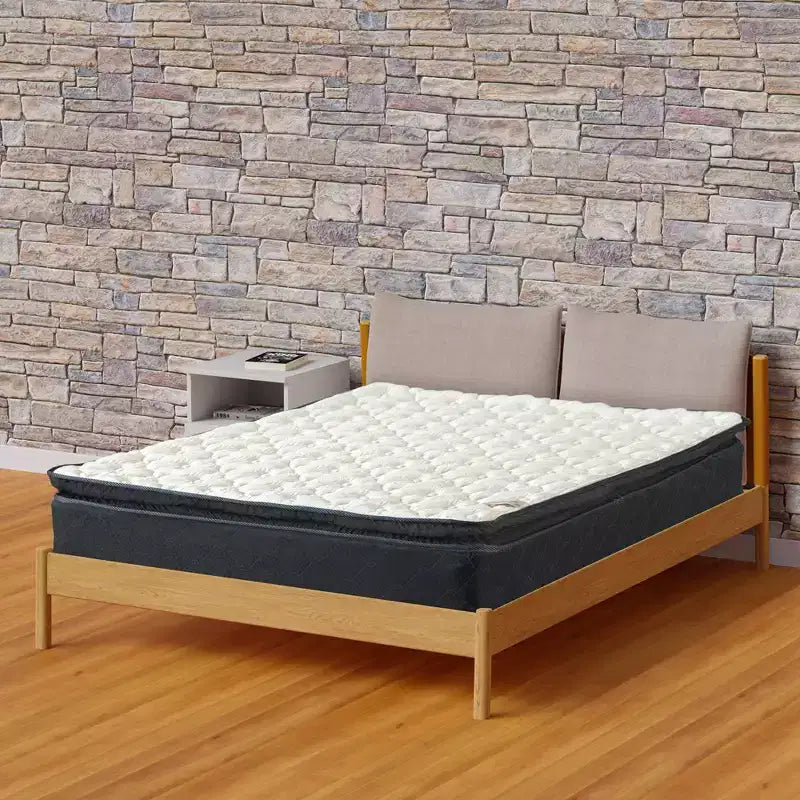 Matelas hybride à mémoire de forme 9 pouces, fermeté moyenne, avec surmatelas intégré, compatible avec les lits réglables