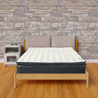 Matelas hybride à mémoire de forme 9 pouces, fermeté moyenne, avec surmatelas intégré, compatible avec les lits réglables