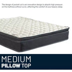 Matelas hybride à mémoire de forme 9 pouces, fermeté moyenne, avec surmatelas intégré, compatible avec les lits réglables
