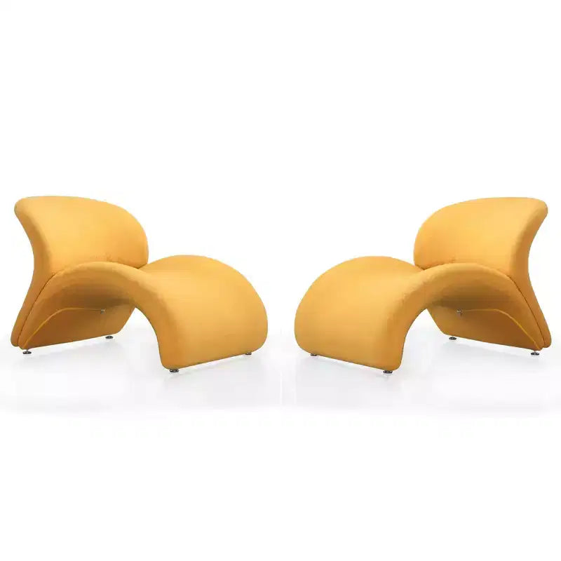 Lot de 2 fauteuils d'appoint en mélange de laine