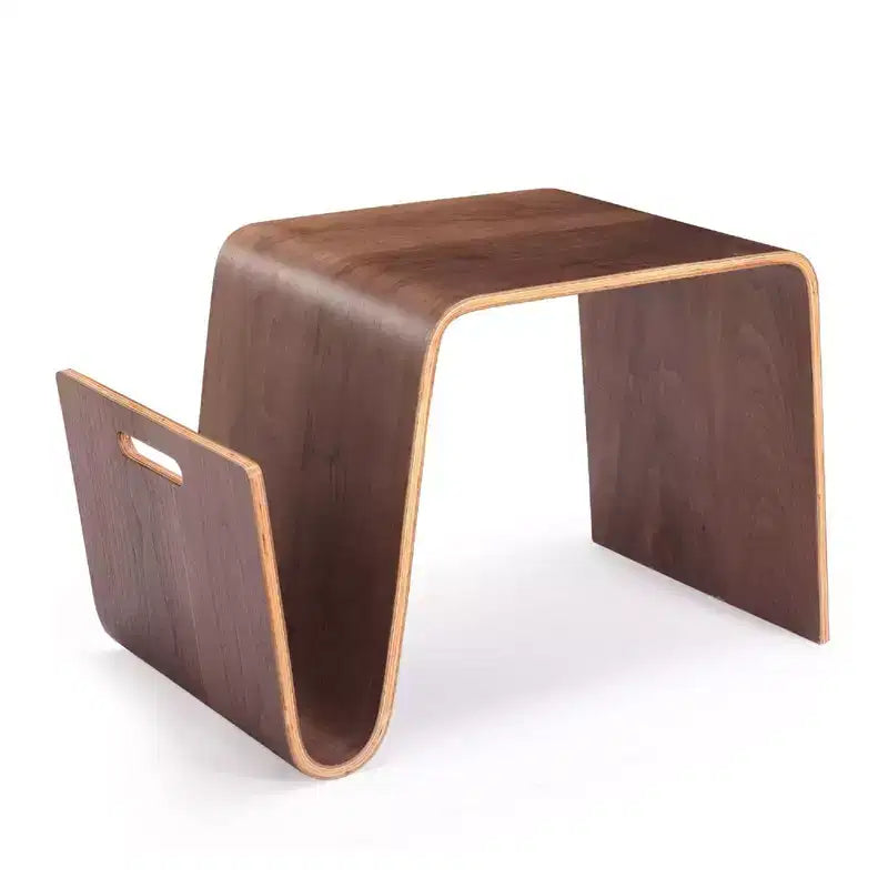 Table d'appoint en contreplaqué et placage de frêne